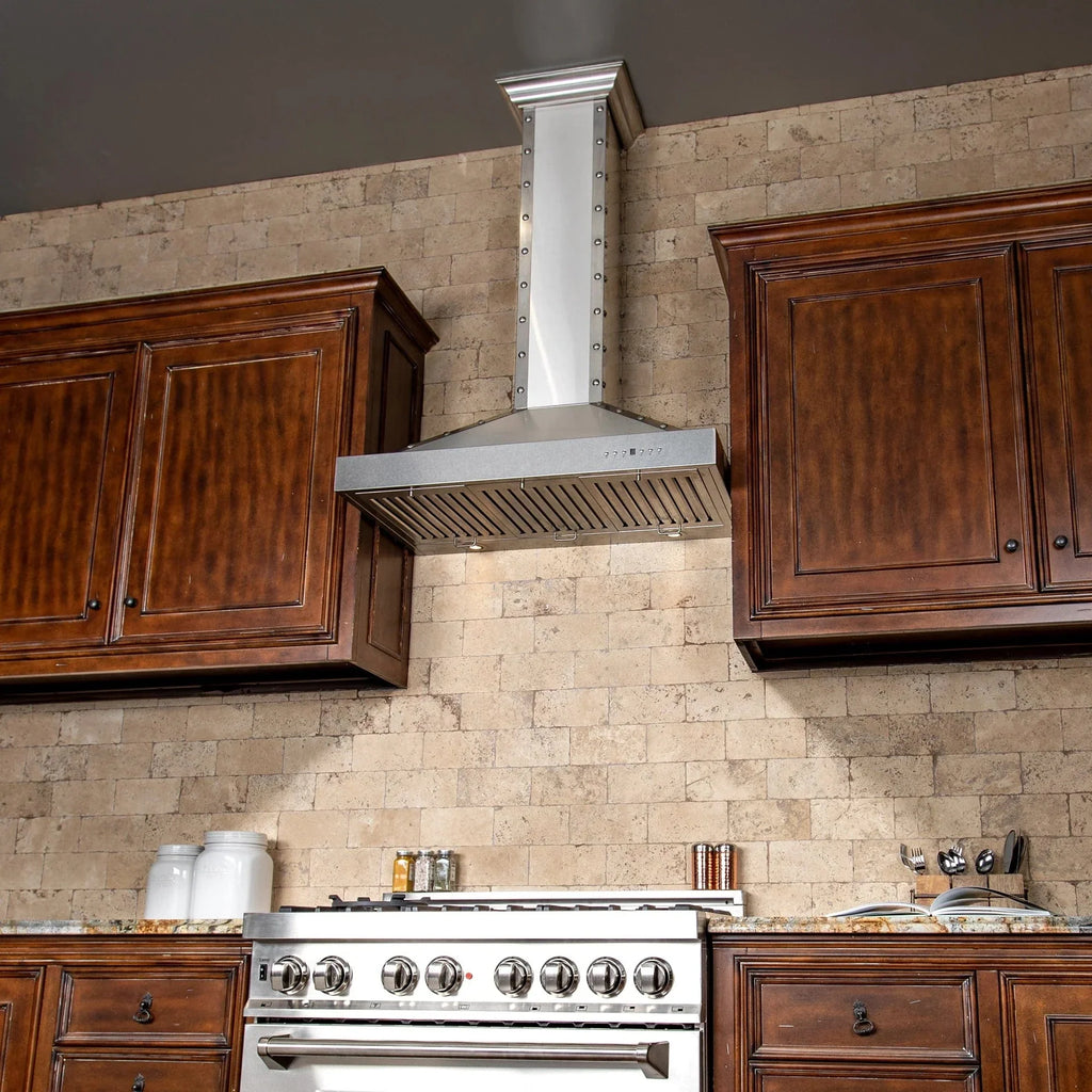 ZLINE 36" Designer Series Stainless Island Range Hood, KB2i-4SSXS-36