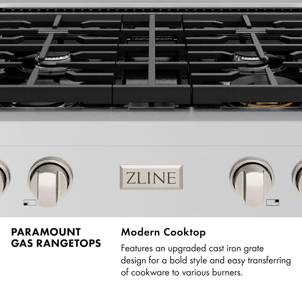ZLINE 30" Paramount Gas Rangetop Stainless Steel SRT30