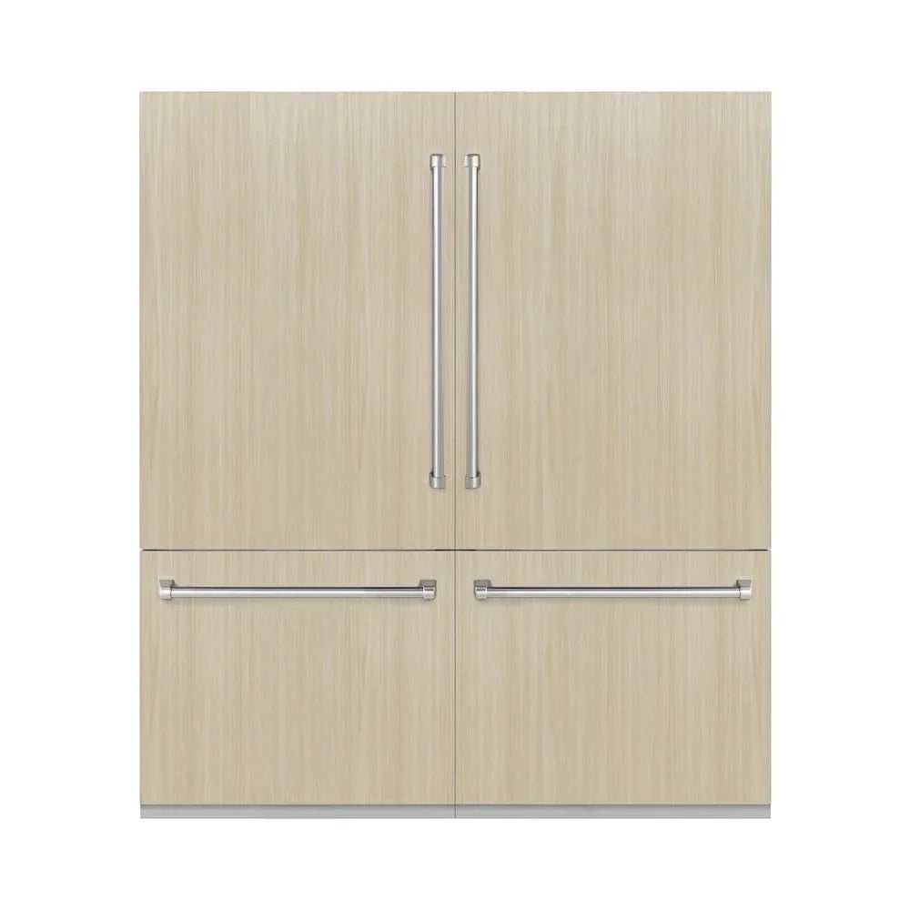 ZLINE 72" Panel Ready Built-In Bottom Freezer Refrigerator,Water Dispenser, Ice Maker, RBIT-72
