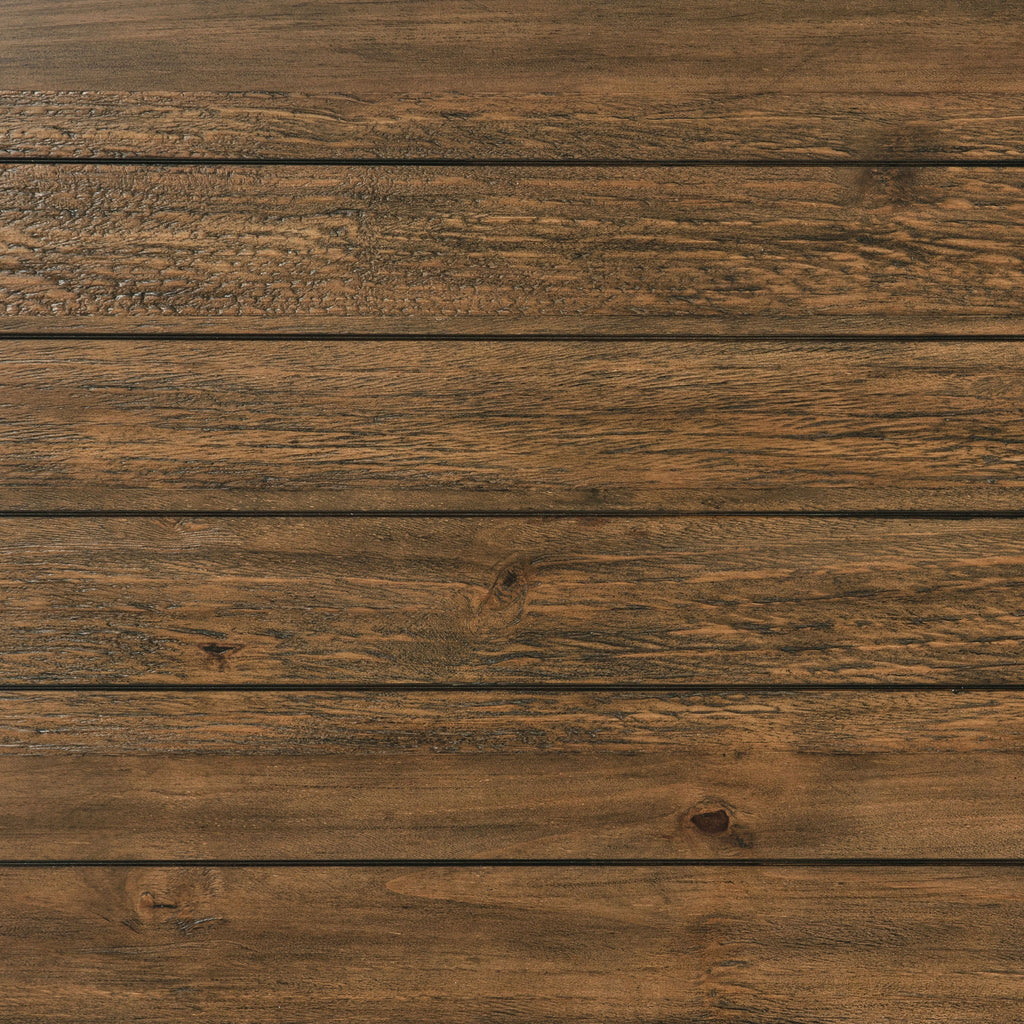 Payne Wood End Table with Shelf Distressed Brown