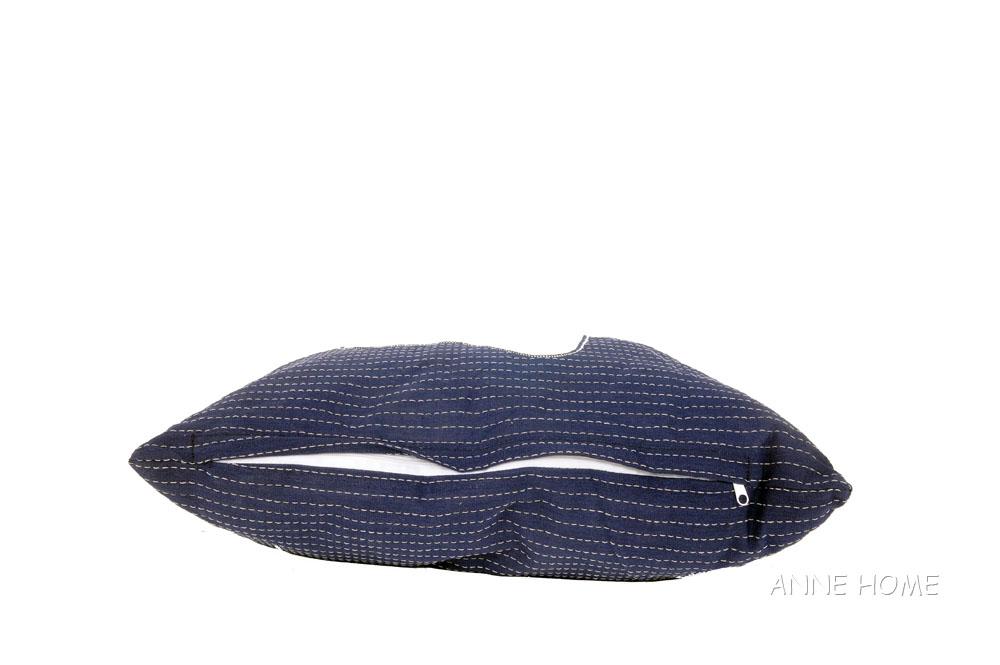 Anne Home - Blue Pillow White Star