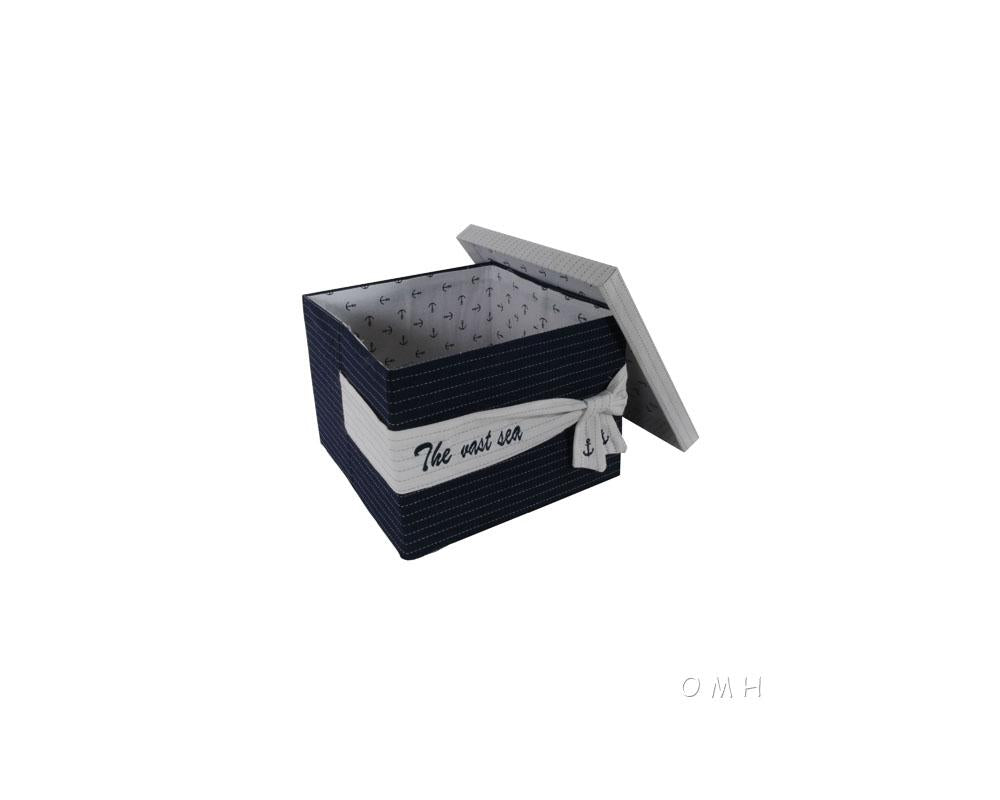 Anne Home - Set of 3 Fabric Boxes With Cover