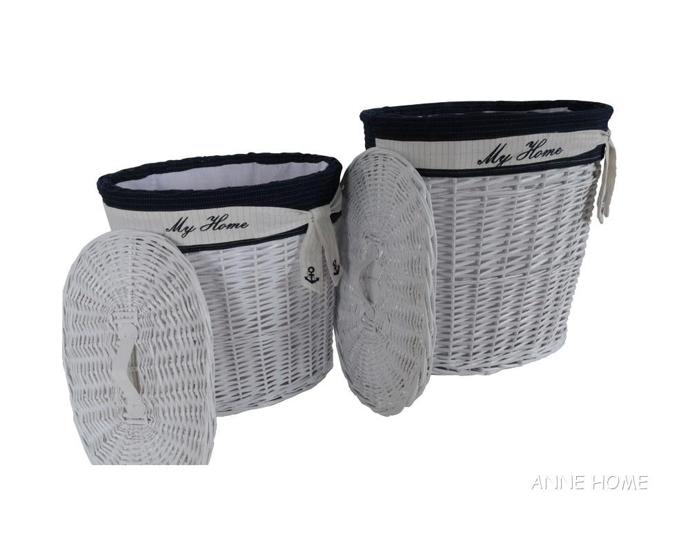 Anne Home - Set of 5 Oval Willow Baskets