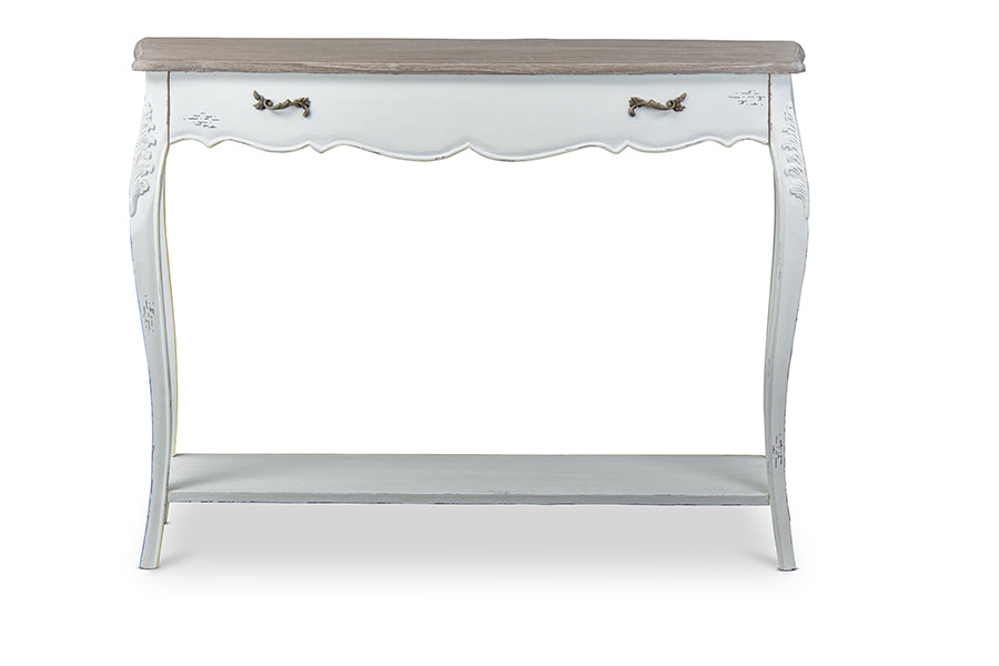 Baxton Studio Bourbonnais Wood Traditional French Console Table