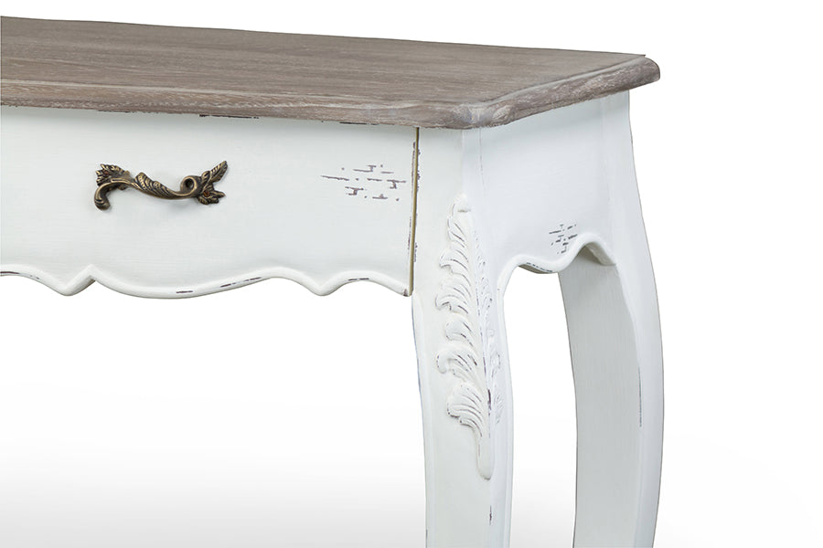 Baxton Studio Bourbonnais Wood Traditional French Console Table