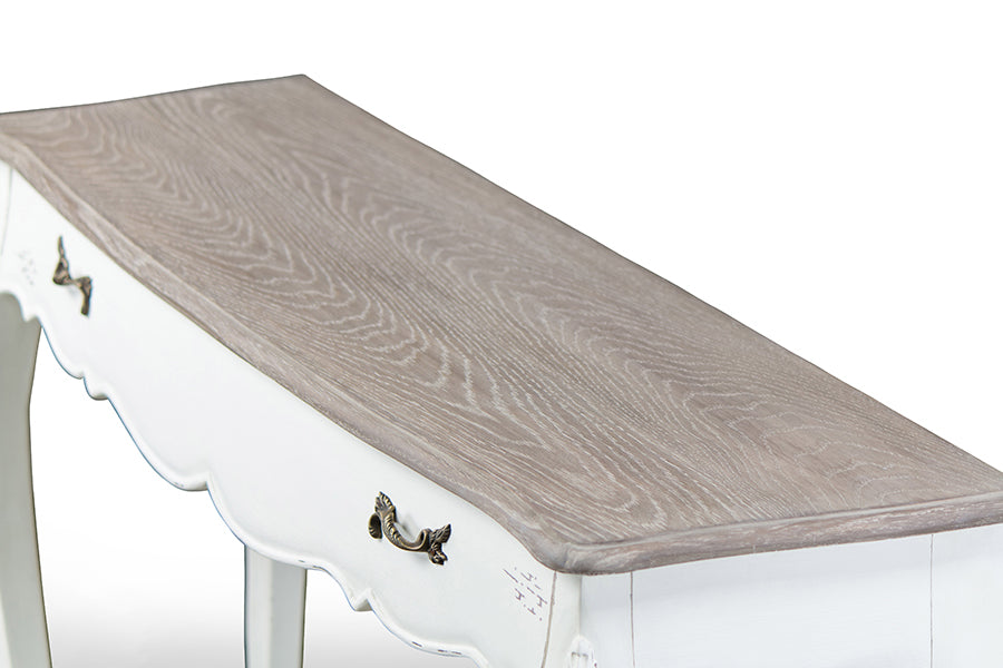 Baxton Studio Bourbonnais Wood Traditional French Console Table