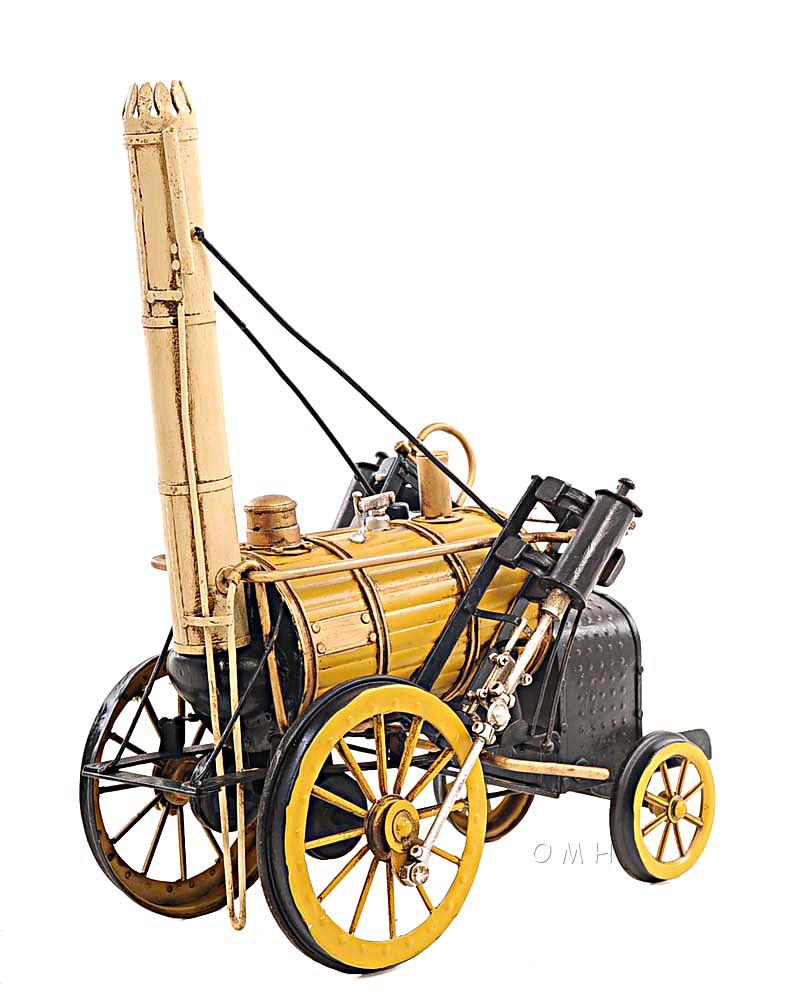 1829 Yellow Stephenson Rocket Steam Locomotive