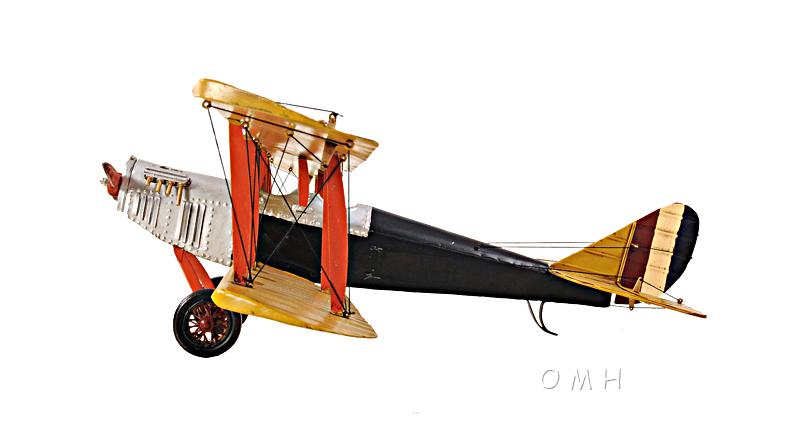 Yellow Curtis Jenny Plane 1:18
