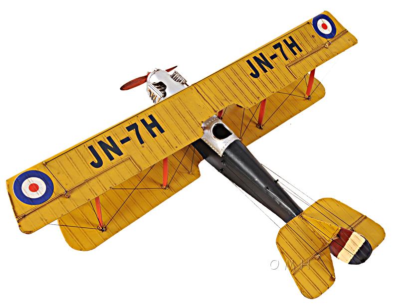 Yellow Curtis Jenny Plane 1:18