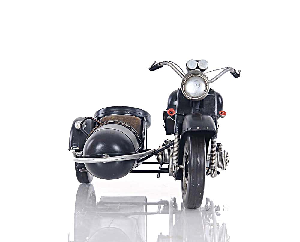 Black Vintage Motorcycle