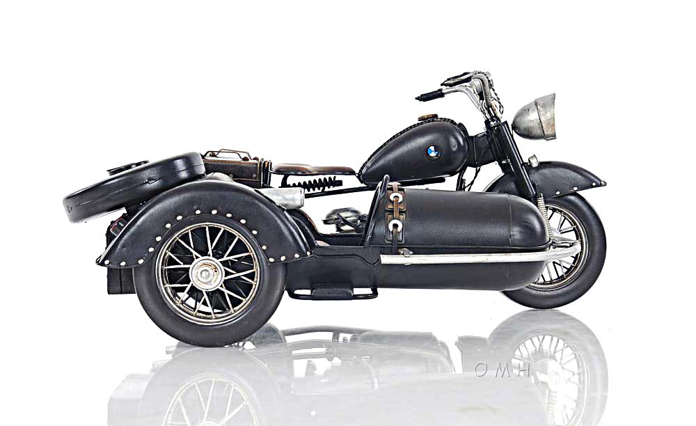 Black Vintage Motorcycle