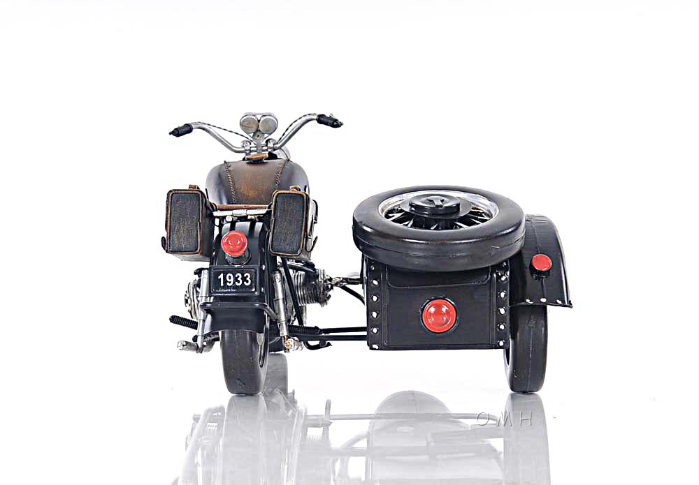 Black Vintage Motorcycle