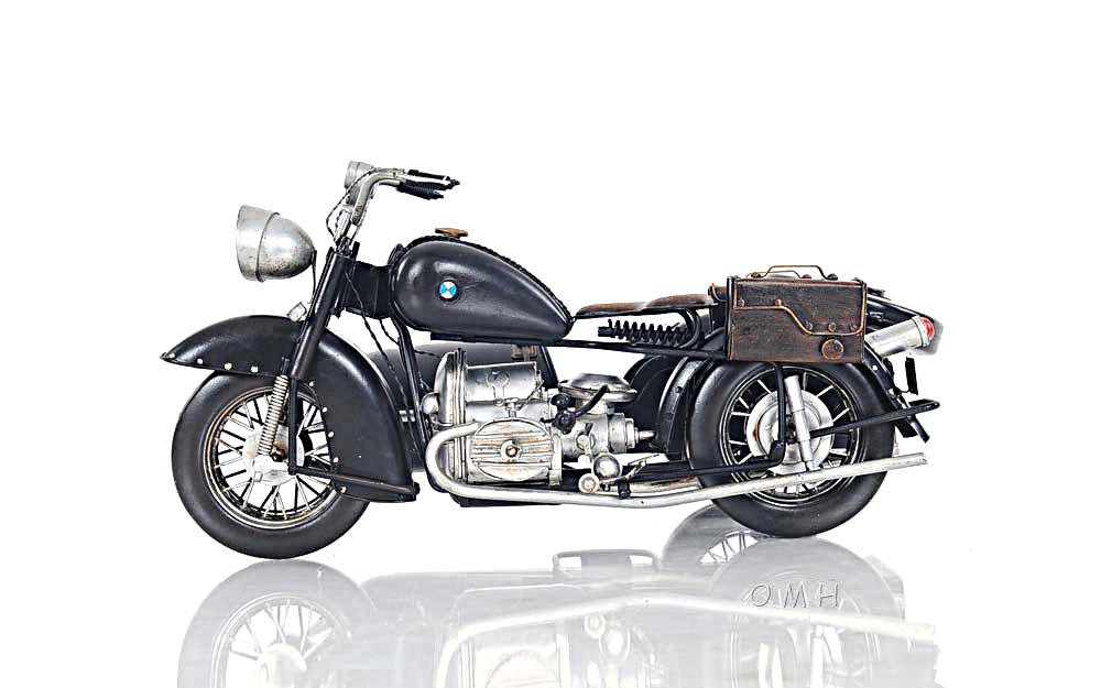 Black Vintage Motorcycle