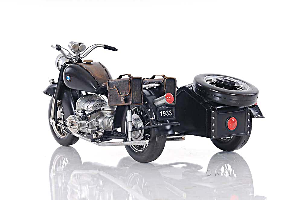 Black Vintage Motorcycle