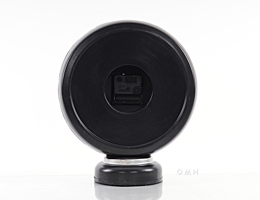 Black Gasoline 66 Gas Pump Clock