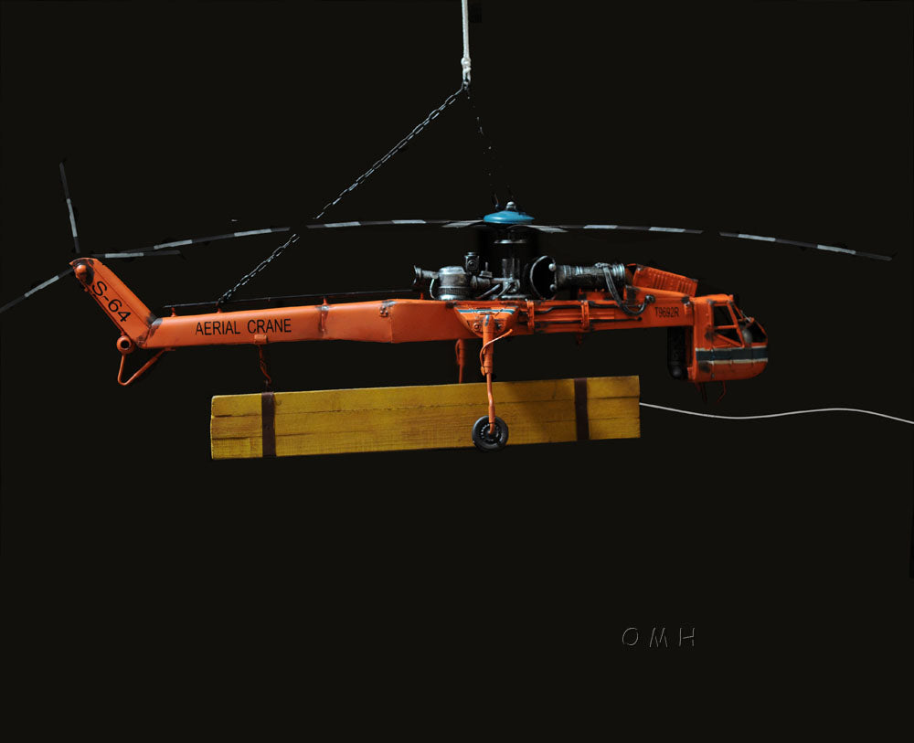 Aerial Crane Lifting Helicopter