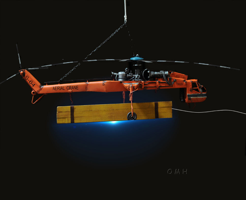 Aerial Crane Lifting Helicopter