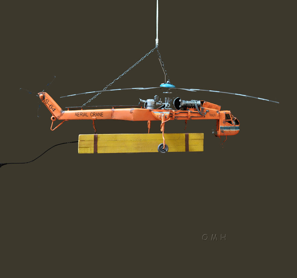 Aerial Crane Lifting Helicopter