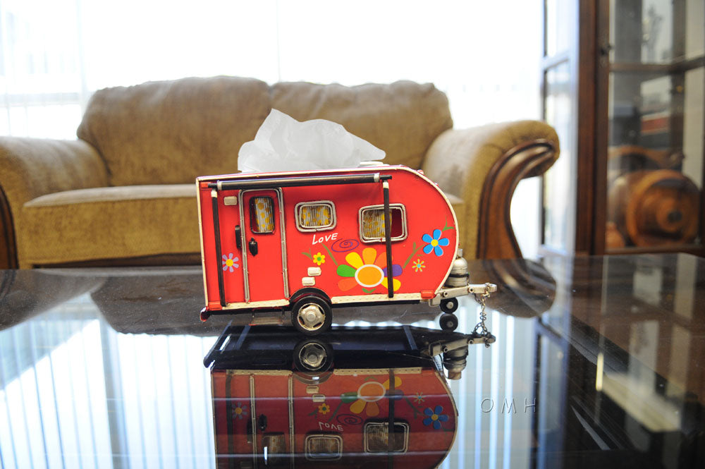 Red Trailer Tissue Holder