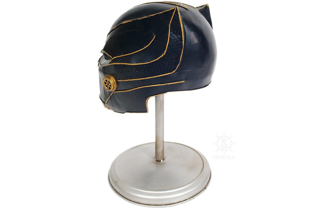 Black Panther Helmet Metal Handmade