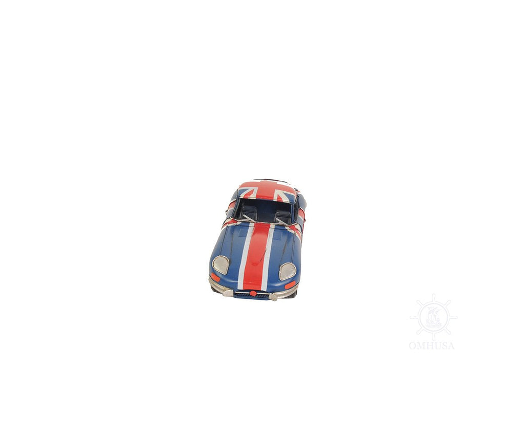 1961 E-Type Jaguar Model Car Metal Handmade