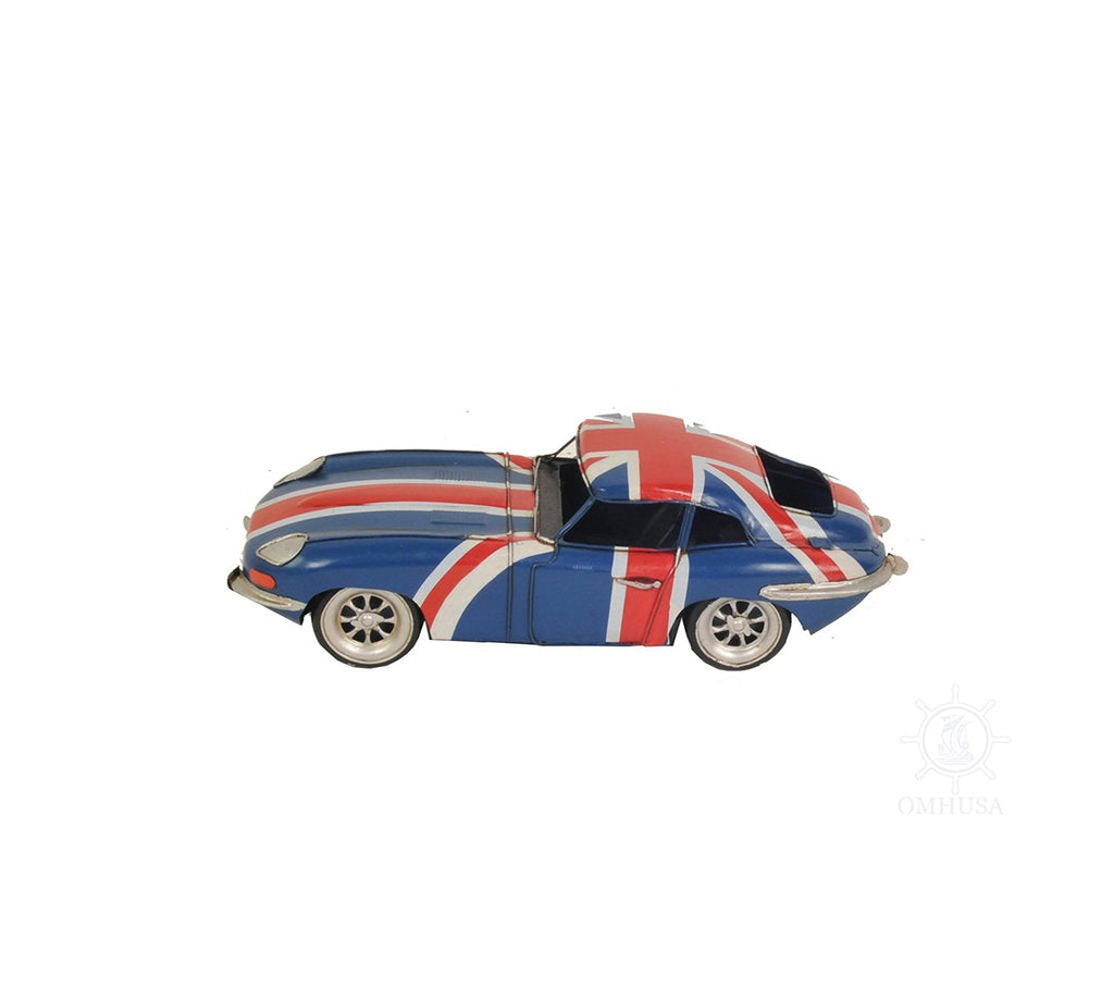 1961 E-Type Jaguar Model Car Metal Handmade