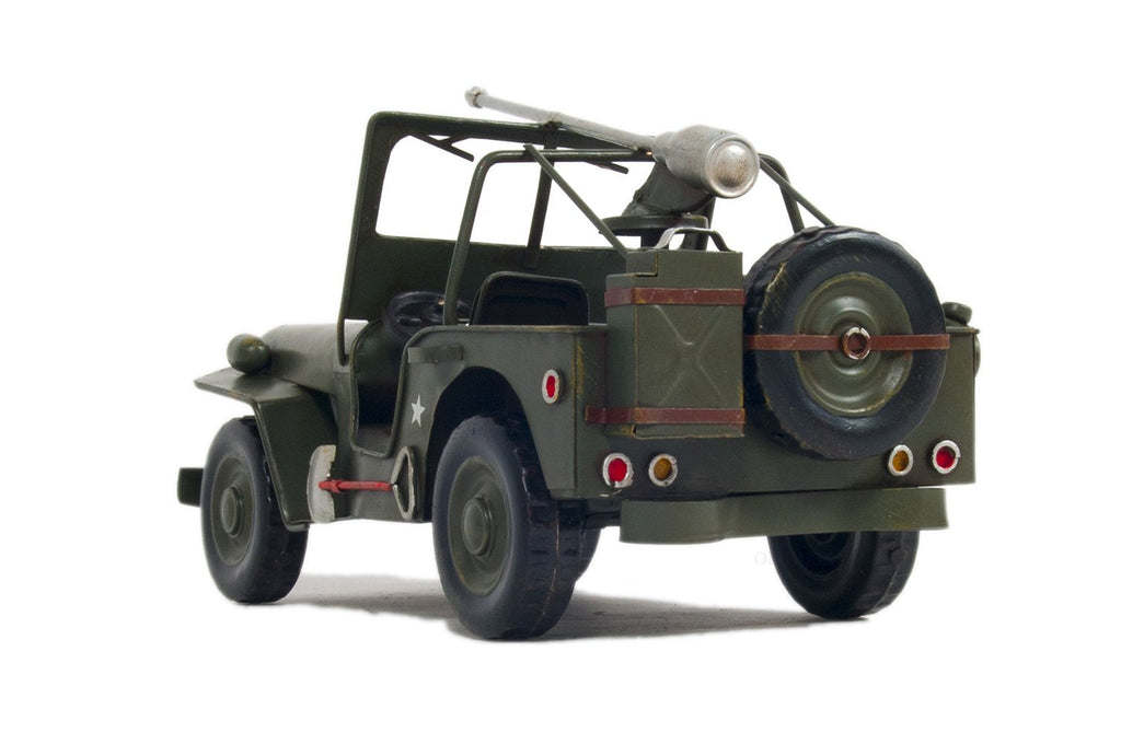 1941 Willys MB Overland Jeep Green Metal Handmade