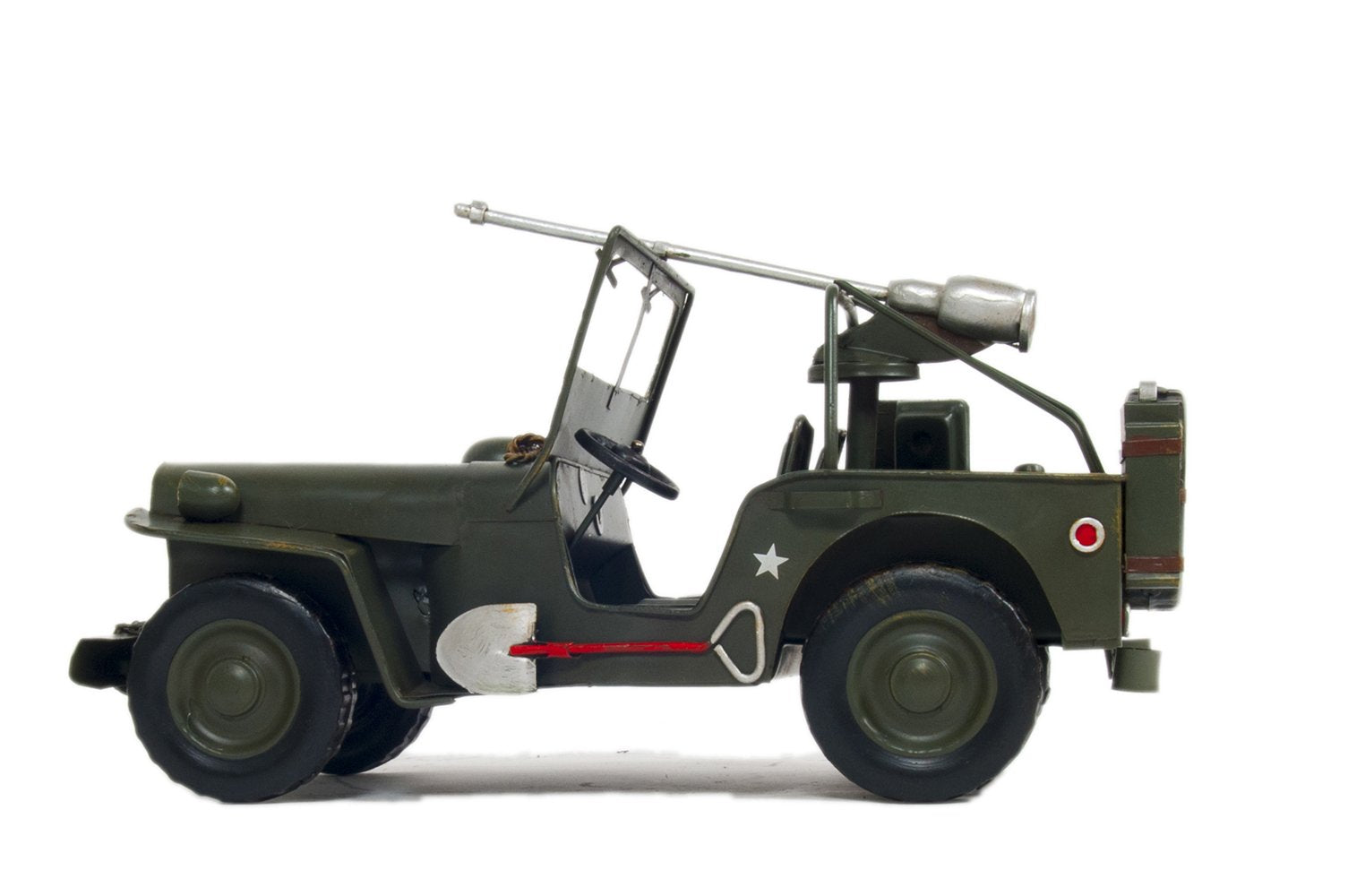 1941 Willys MB Overland Jeep Green Metal Handmade