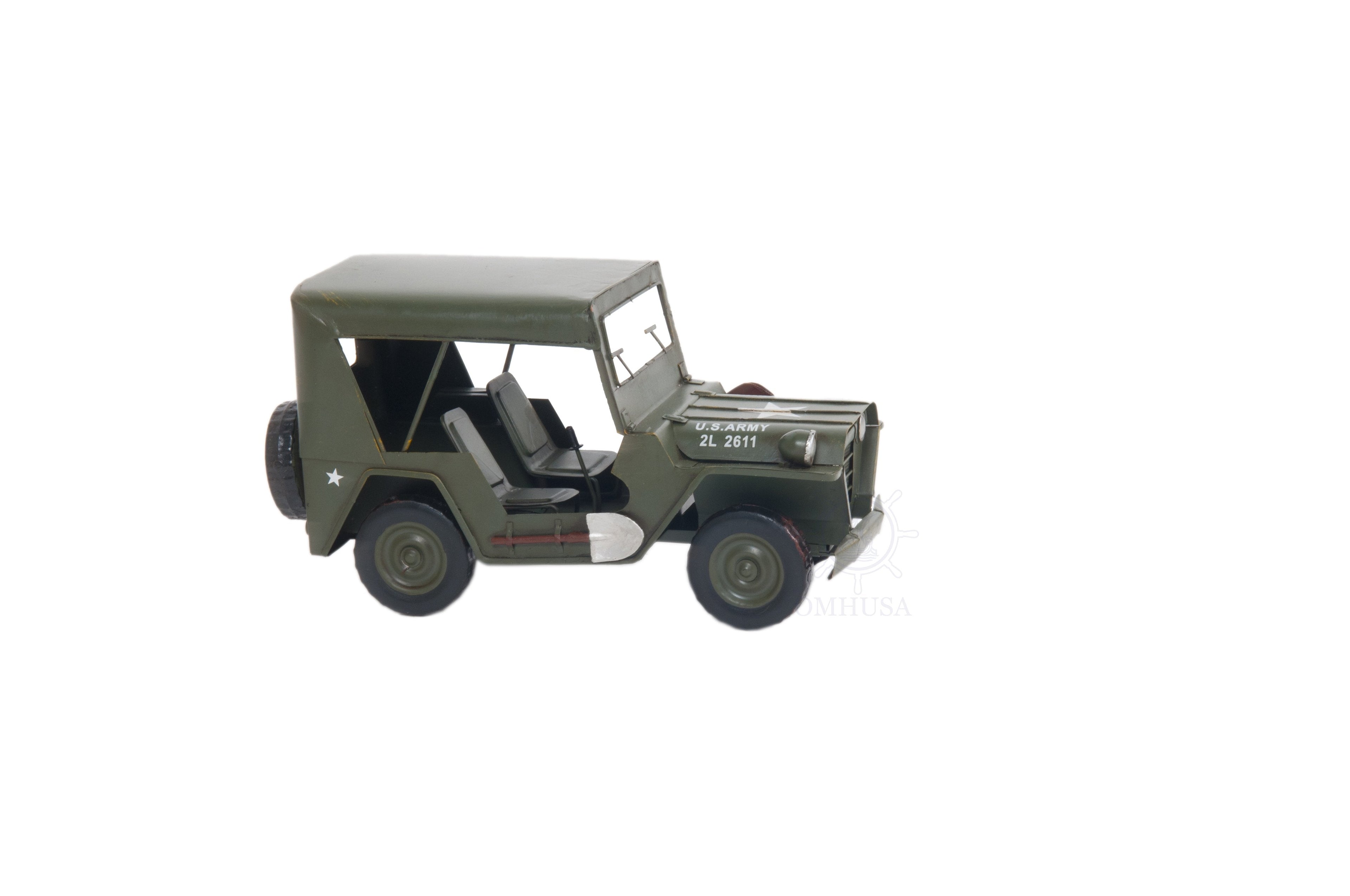1940 Willys Quad Overland Jeep Model Car Metal