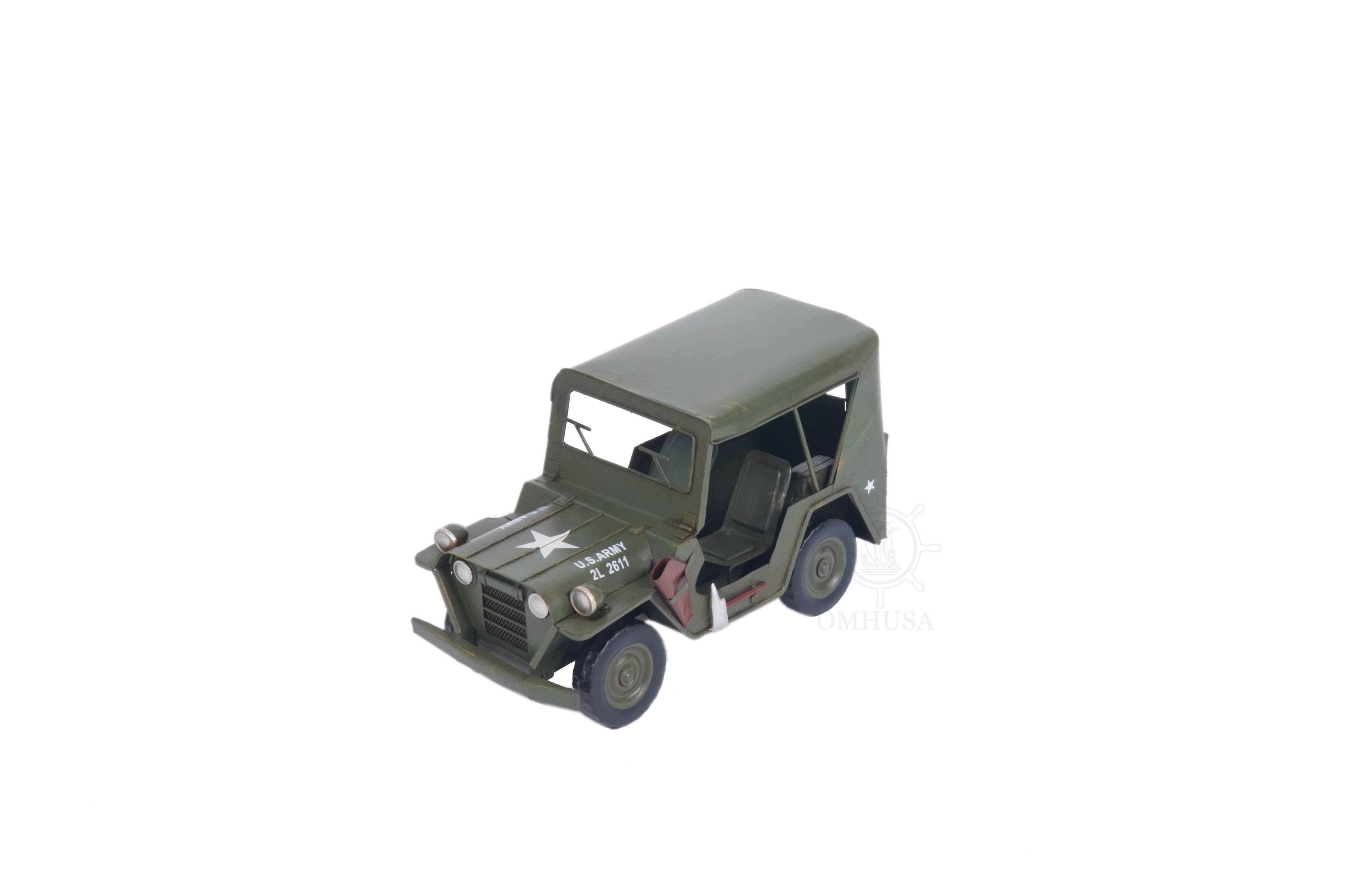 1940 Willys Quad Overland Jeep Model Car Metal