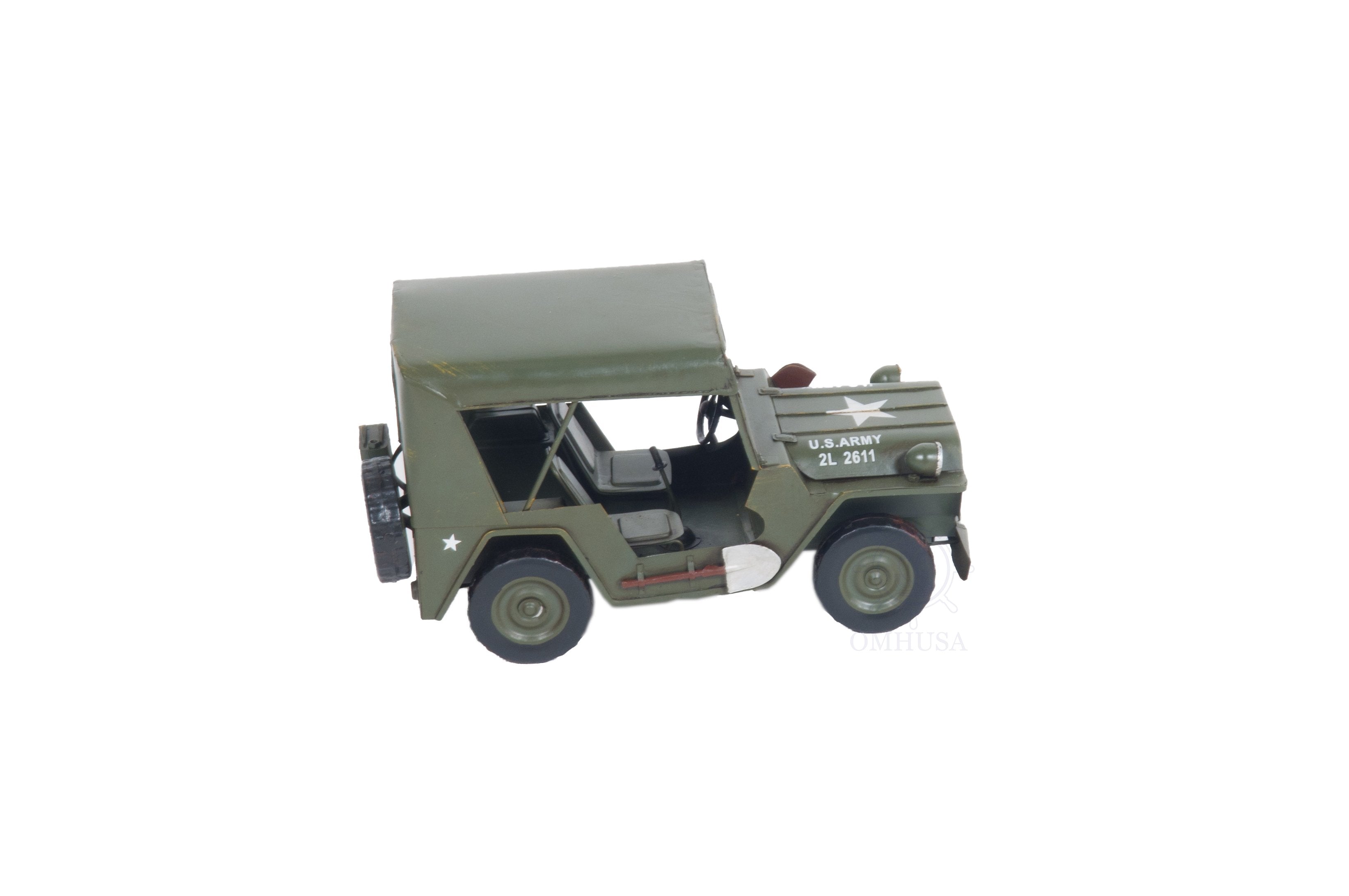 1940 Willys Quad Overland Jeep Model Car Metal