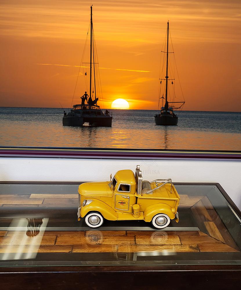 1926 Pennzoil Tow Truck Yellow Metal Handmade
