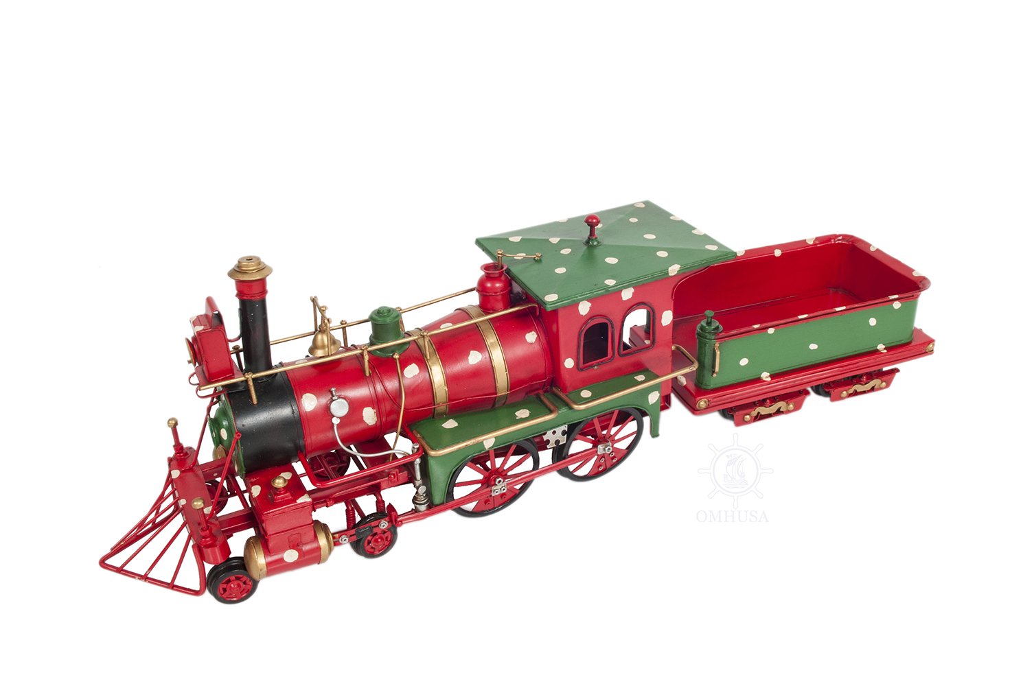 Christmas Train Model Handmade Tin Metal Handmade