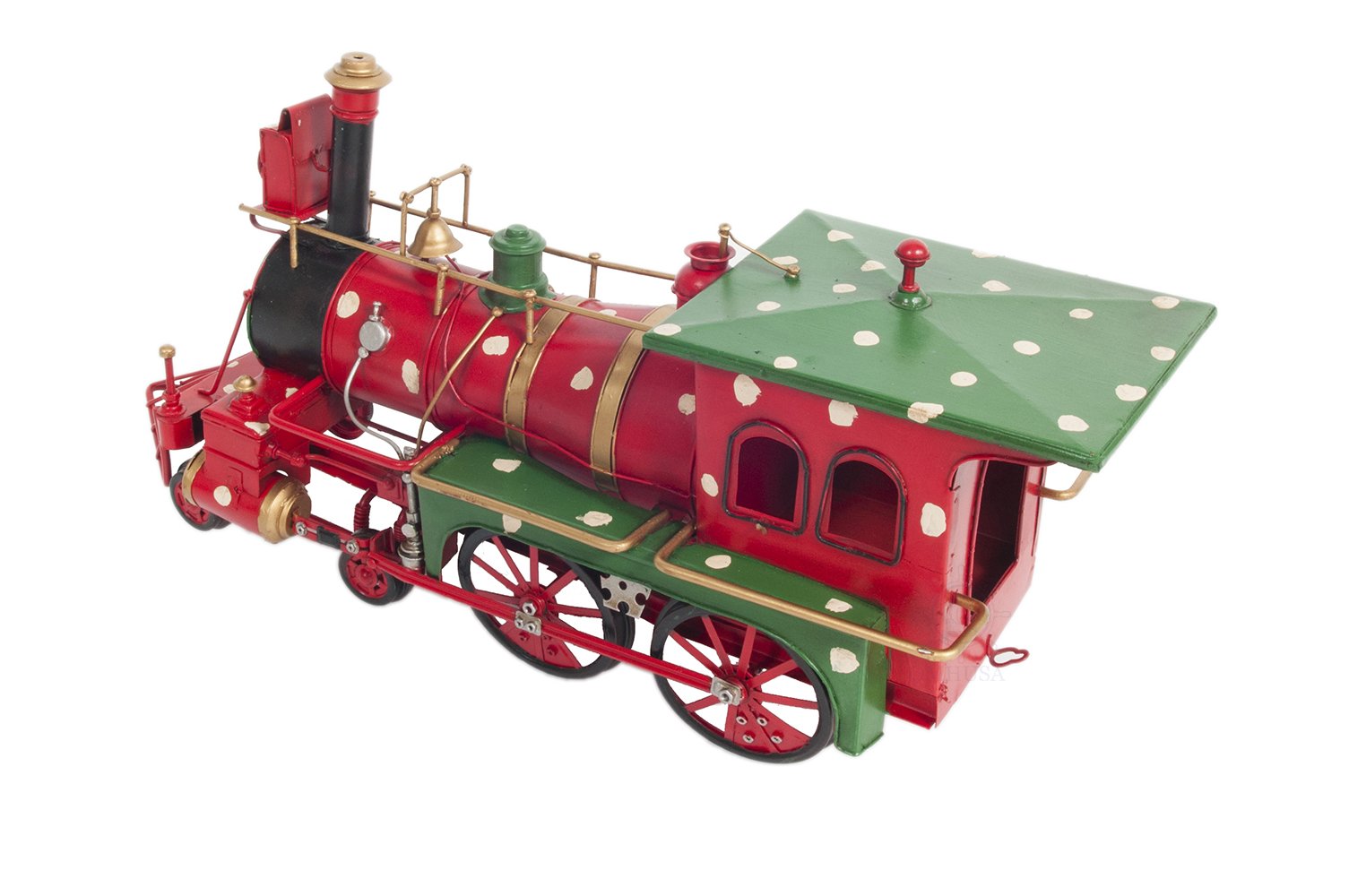 Christmas Train Model Handmade Tin Metal Handmade