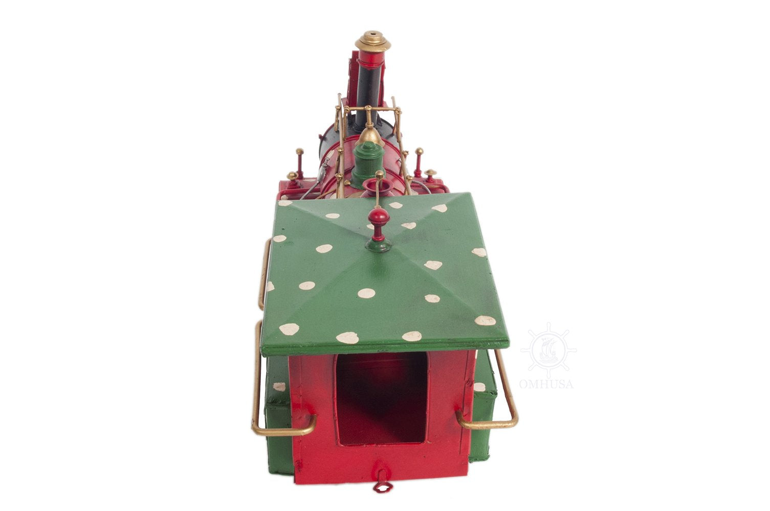 Christmas Train Model Handmade Tin Metal Handmade