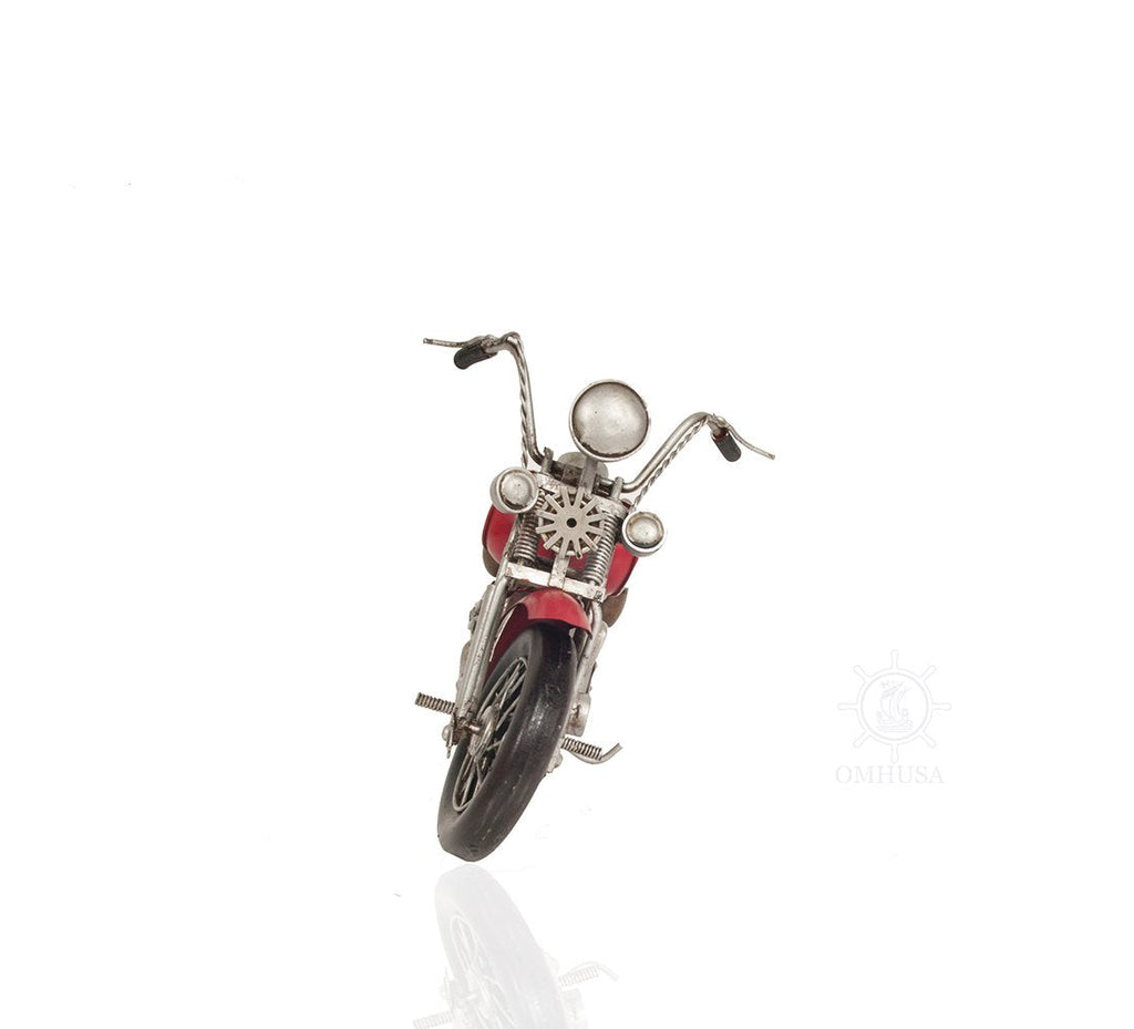 Red Harley-Davidson Motorcycle Metal Handmade