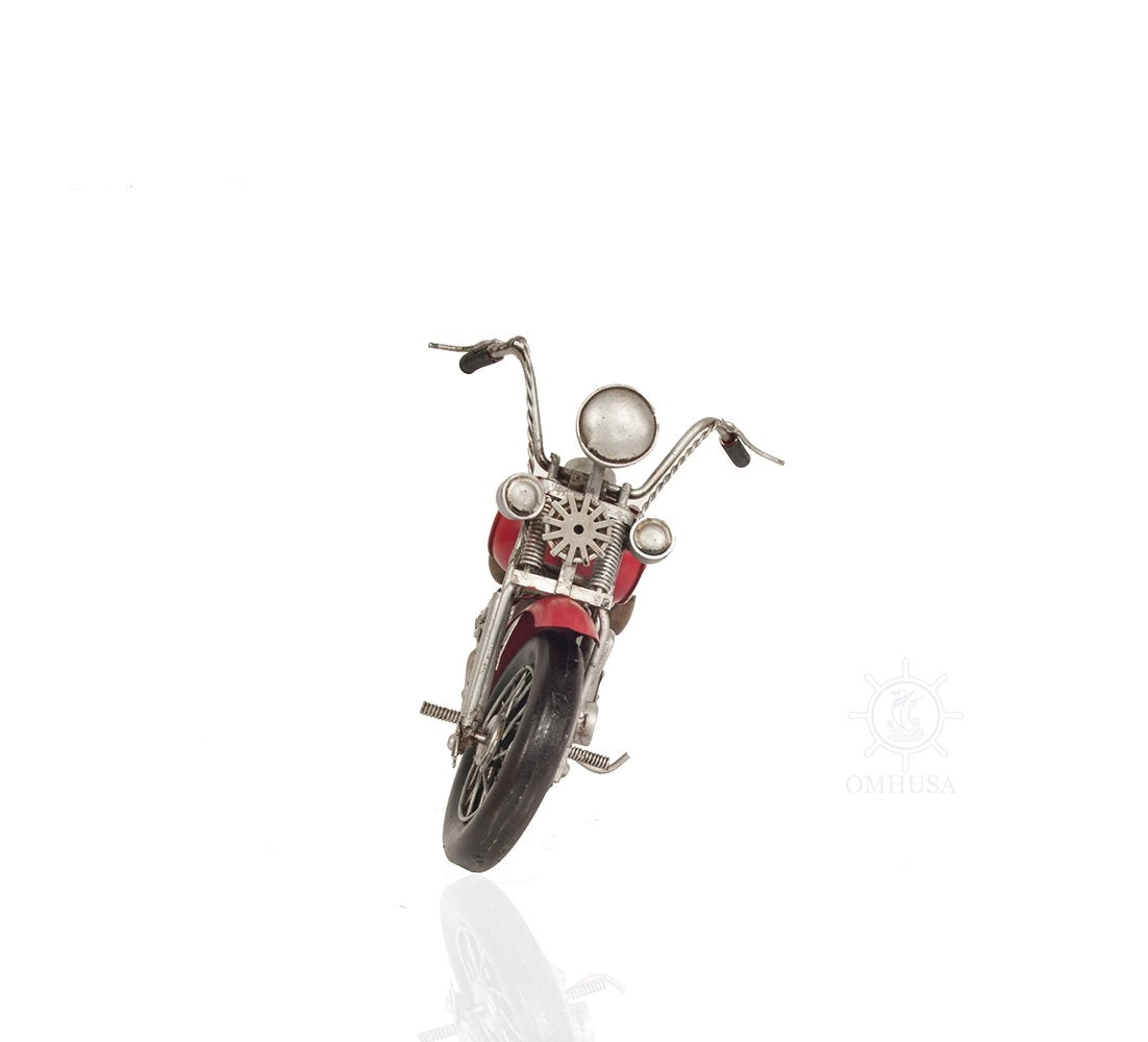 Red Harley-Davidson Motorcycle Metal Handmade