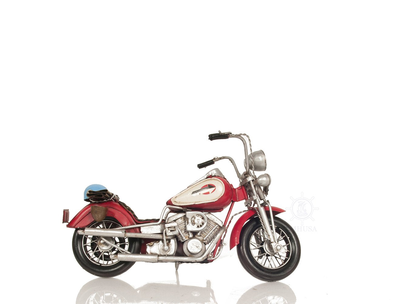 Red Harley-Davidson Motorcycle Metal Handmade