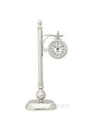 Brass/ Alum. Lamp Post Clock One Sided