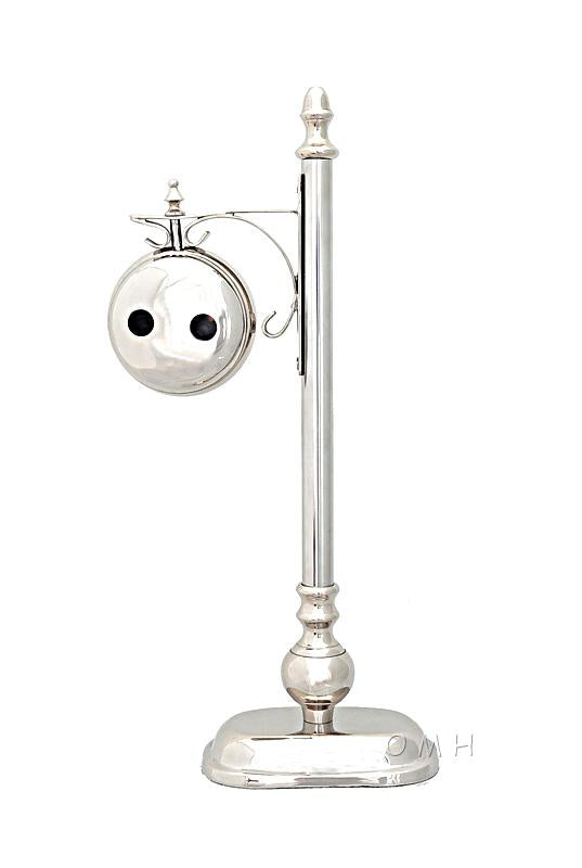 Brass/ Alum. Lamp Post Clock One Sided