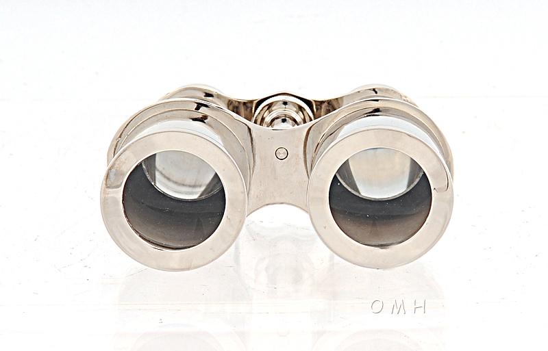 Brass Binocular W Leather Case