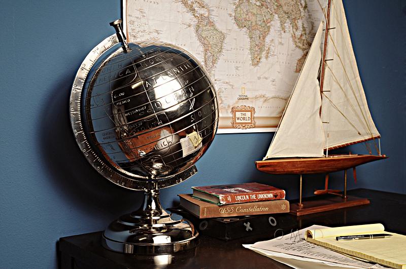 Alum Globe 13 Inches