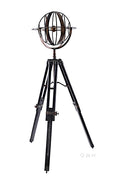 Brass Armillary With Wood Stand