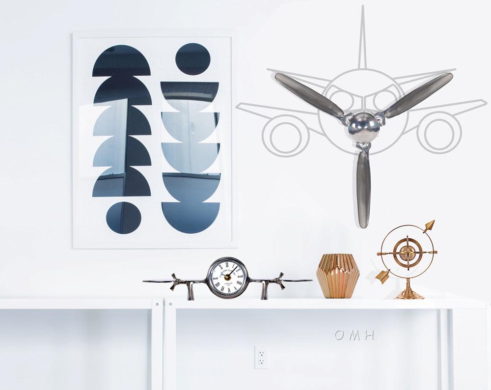 Aeroplane Table Clock