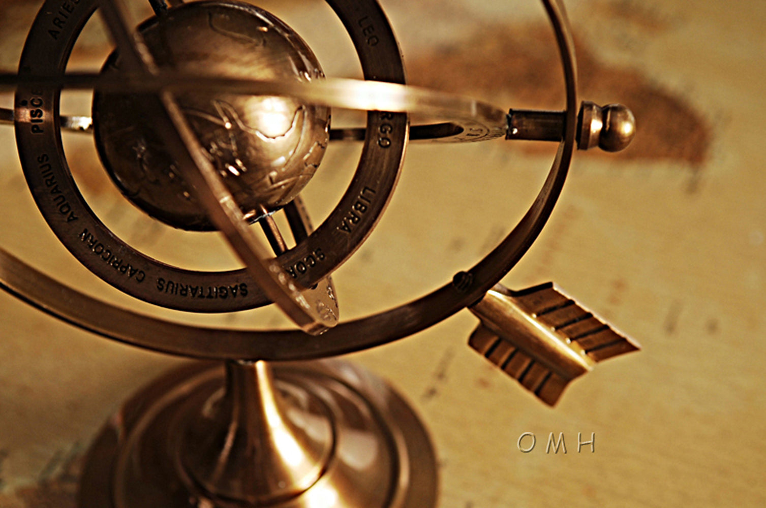 Brass Armillary 8 inches
