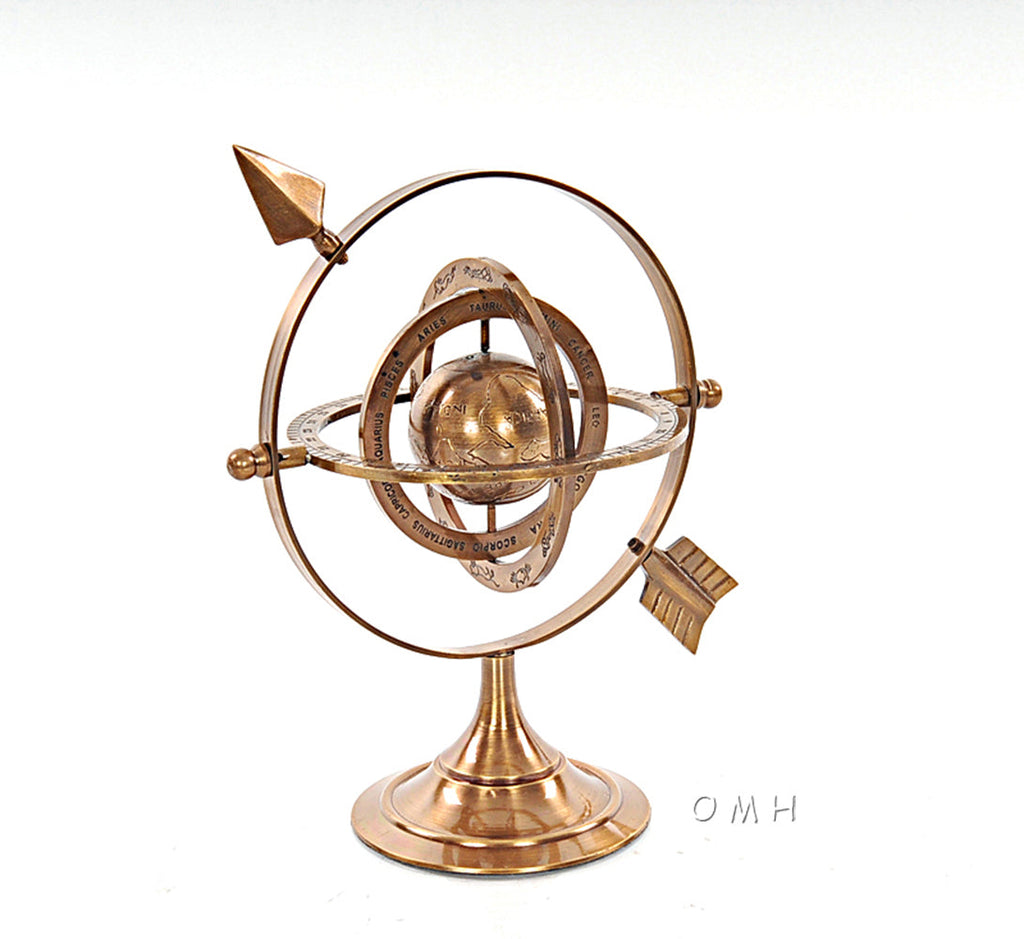 Brass Armillary 8 inches