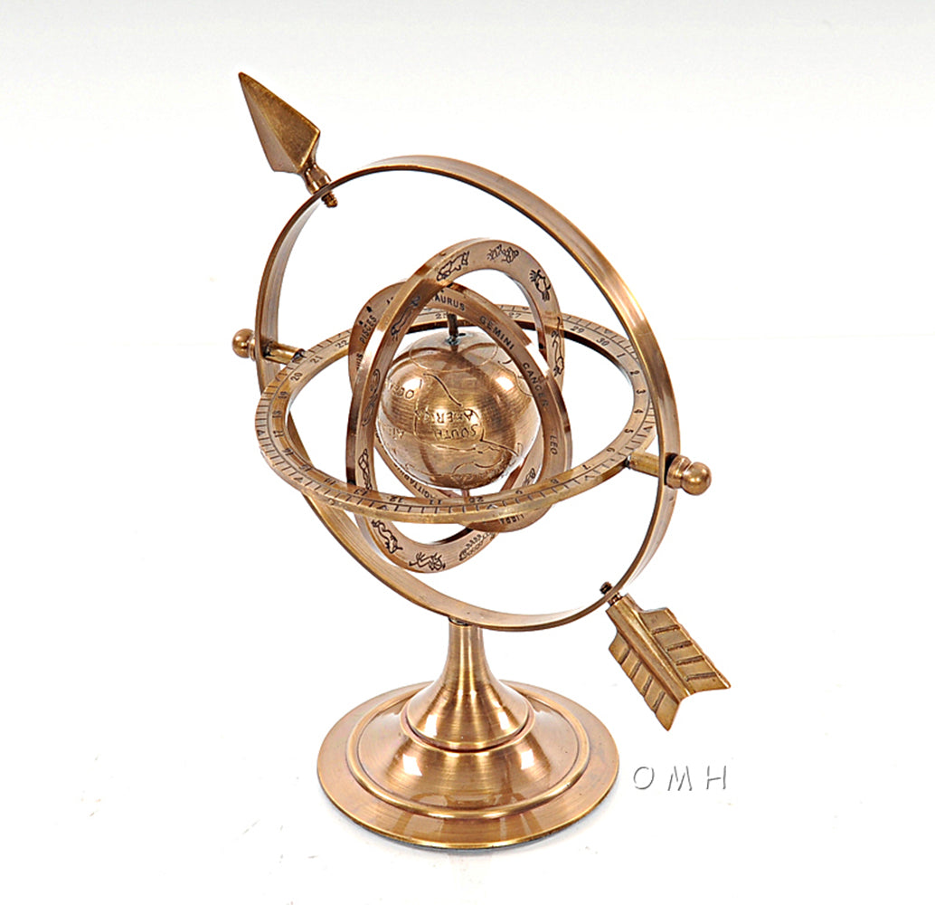 Brass Armillary 8 inches