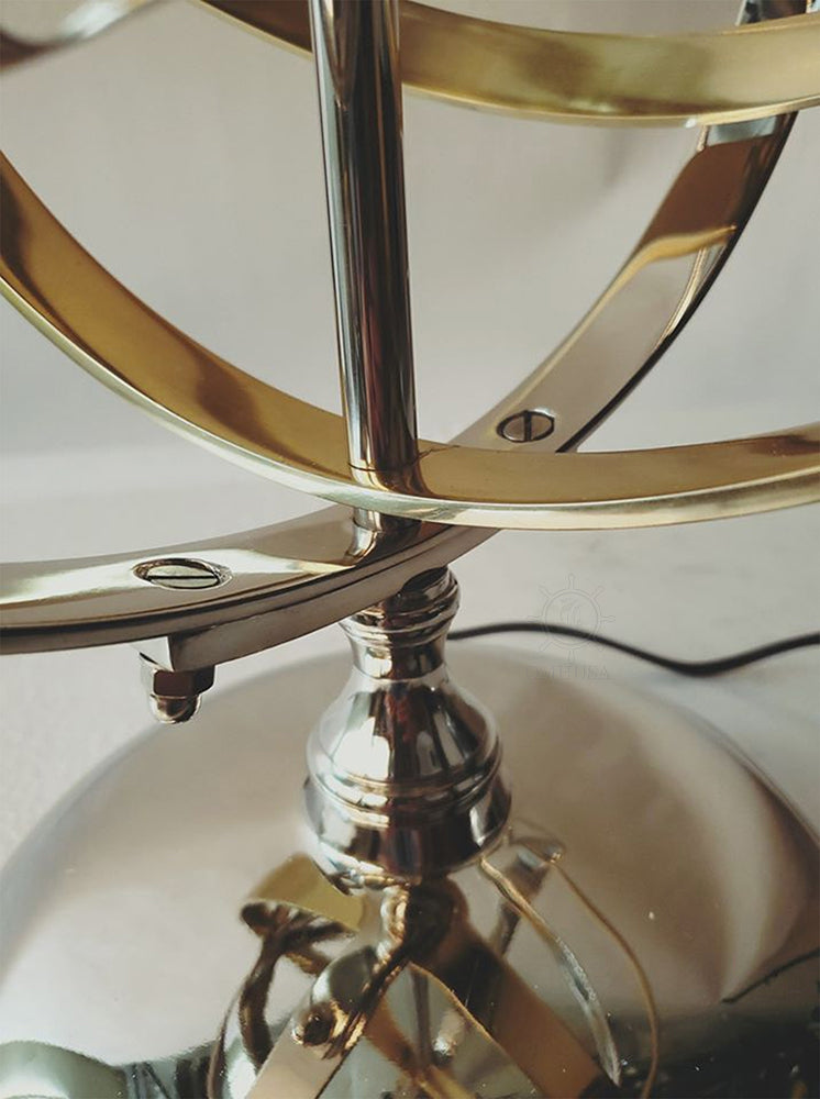Aluminum Armillary Table Lamp