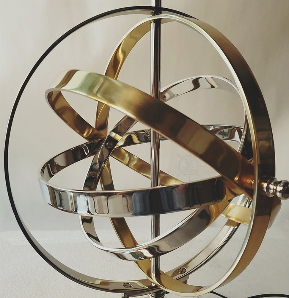 Aluminum Armillary Table Lamp