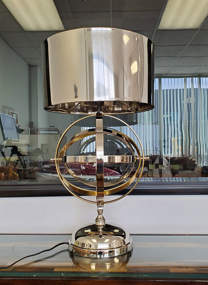 Aluminum Armillary Table Lamp